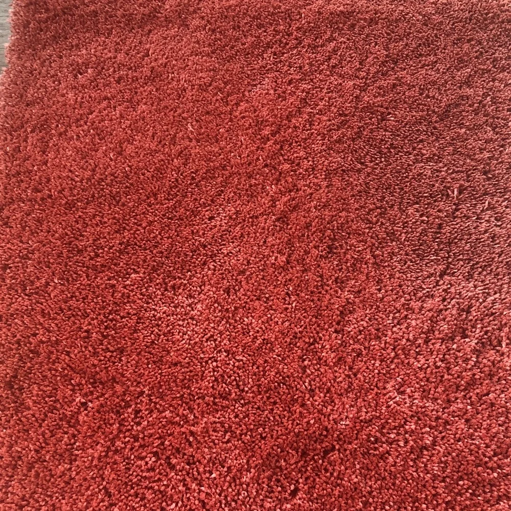 🥧🔥 Sonoma Coral-Red Plush Bath Runner ❣️Ship Alone❣️